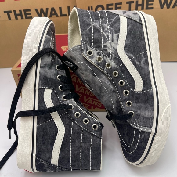 Vans WMNS Sk8-Hi Tapered (Denim Destroy)Black/ Marshmallow Sneakers
VN0A4U169FL - Picture 12 of 16